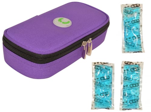 حافظة انسولين مع 3 اكياس جل