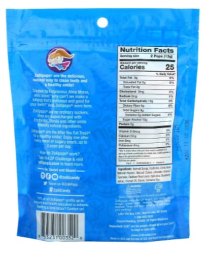 مصاصات خالية من السكر نكهات متنوعة