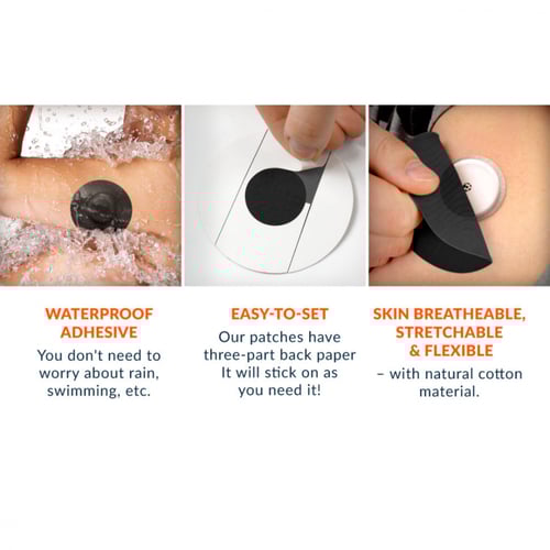 لاصق دائري اسود fixic