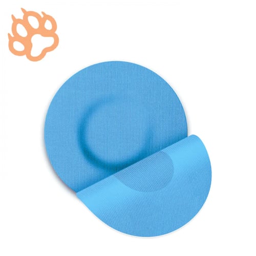 Fixic لاصق لون ازرق دائري الشكل بدون صمغ في المنتص...