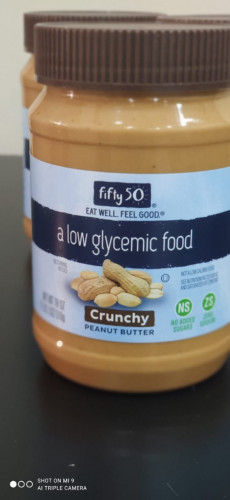 فول سوداني بدون سكر مضاف منخفض المعامل الجلايسيمي