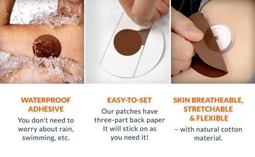 Fixic لاصق لون القهوة دائري الشكل بدون صمغ في المن...