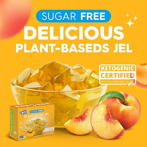 جلي خالي من السكر خوخ