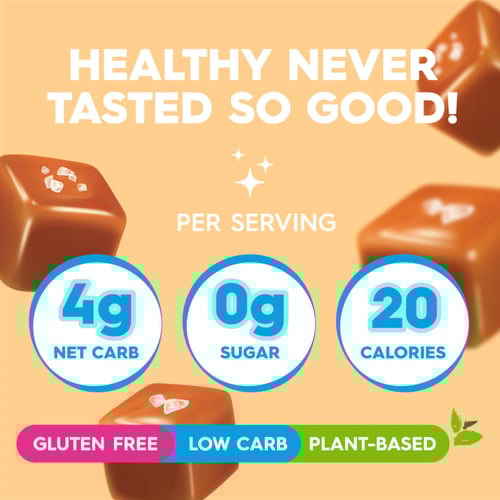 حلوى الكرميل المملح ( بودنج ) خالي من السكر