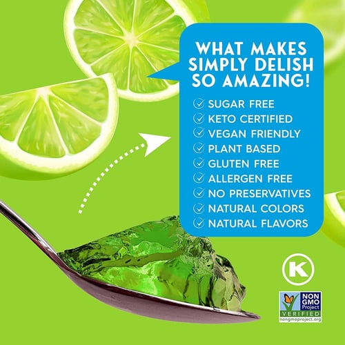 جلي خالي من السكر لايم