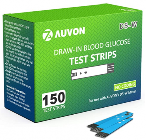 اشرطة قياس السكر ( 150 شريط ) لجهاز AUVON