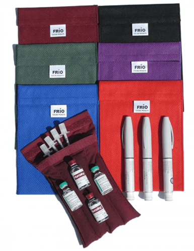 حافظة فريو حجم وسط احمر ( قلمين )