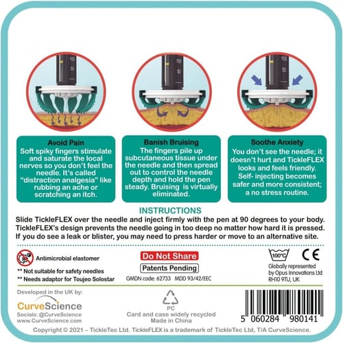 اداة الحقن tickleflex لتخفيف الوخز