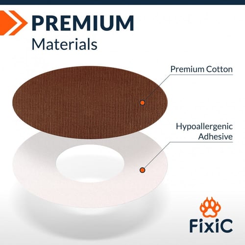 Fixic لاصق لون القهوة دائري الشكل بدون صمغ في المن...