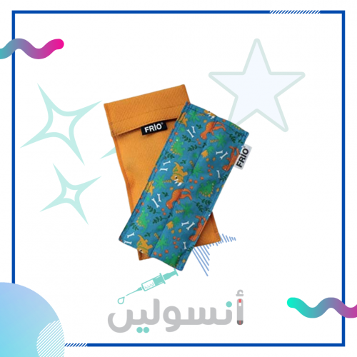 حافظة فريو لون ذهبي ( قلمين )