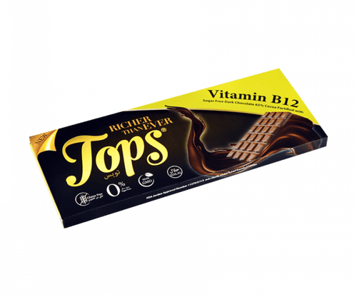 شوكولاتة غامقة بدون سكر مع فيتامينات