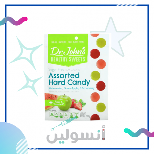 حلوى دكتور جون الصحية بطيخ و تفاح اخضر و فراولة