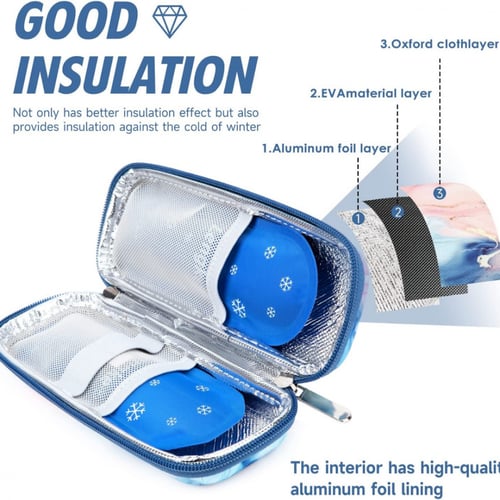 حافظة انسولين قلمين ابيض