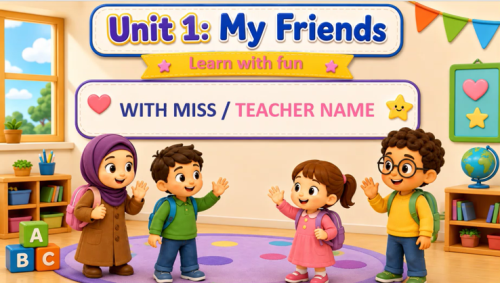 We Can1 - UNIT1-My Friends-talk time انجليزي - صف اول ابتدائي