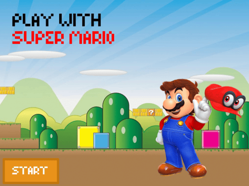 لعبة سوبر ماريو التفاعلية باللغة الإنجليزية - SUPE...