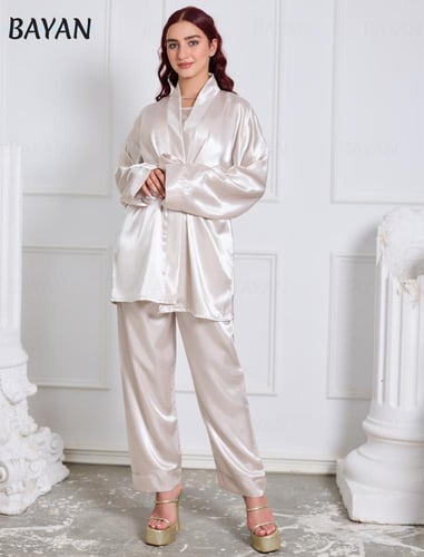 بجامه 3 قطع-بيج