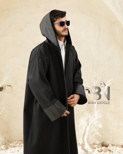 فروة رجالي أسود