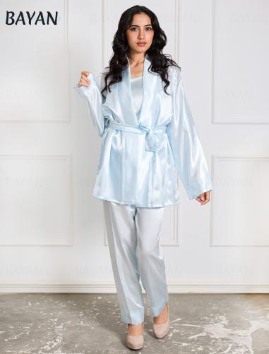 بجامه 3 قطع-سماوي