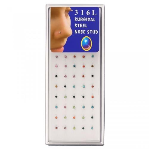 من أقراط الأنف (Nose Studs) المصنوعة من فولاذ جراح...