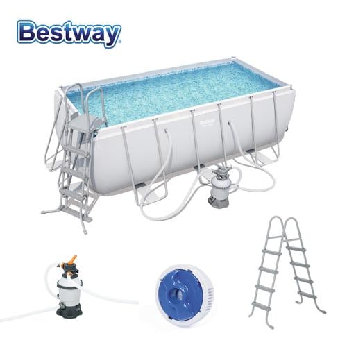 مسبح اعمدة متسطيل رصاصي412X201X122CM