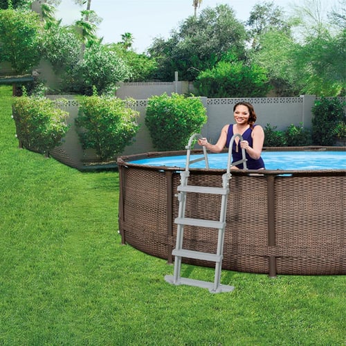 مسبح اعمدة دائري بني 366X100CM