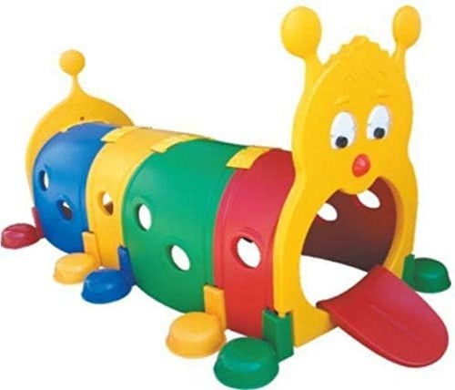نفق الدودة الملون للأطفال – بيت لعب داخلي وخارجي