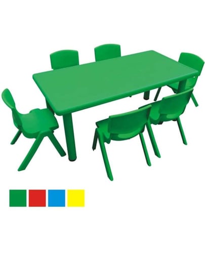 طاولة اطفال مستطيلة 60*120 cm امنة ومتينة