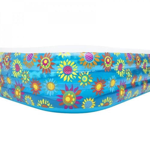 بست واي® مسبح نفخ مستطيل 3 طبقات ملون 305X183X56 س...