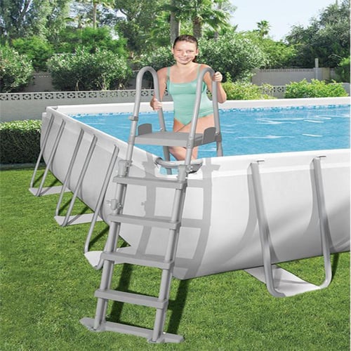 مسبح أعمدة مستطيل 732X3.6X132CM رصاصي