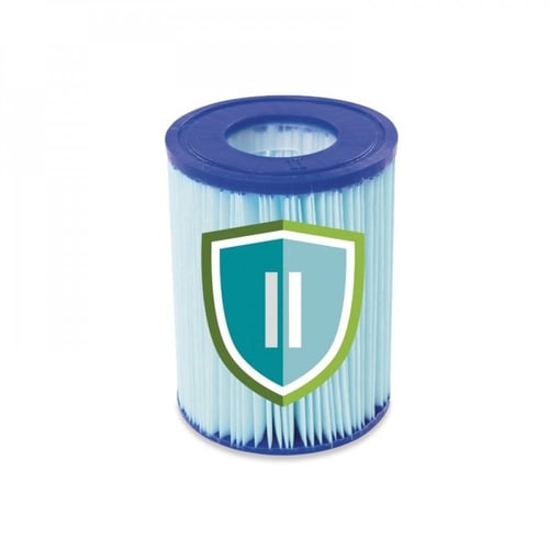 بست واي® مسبح فريم كبير رصاصي مستطيل+سلم+فلتر 404X...