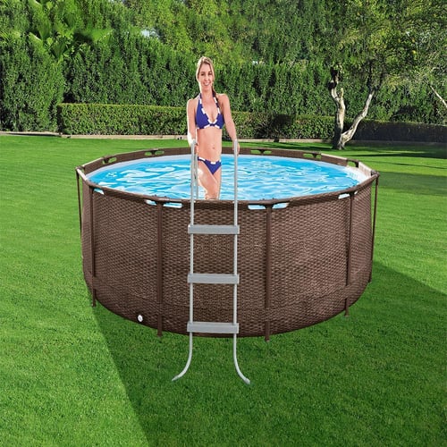 مسبح اعمدة دائري بني 366X100CM