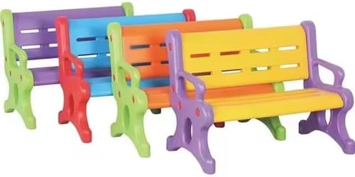 كرسي انتظار اطفال بلاستيك ملون