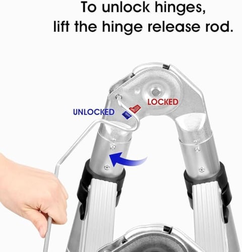 سلم تلسكوبي قابل للطي 5 م