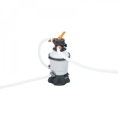 بست واي® مسبح أعمدة مستطيل رصاصي مع فلتر وسلم 412X...