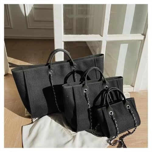 حقيبة قماشية ( أسود )