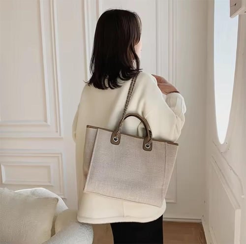 حقيبة قماشية ( أبيض )