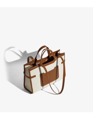 حقيبة كتف ( أسود و بيج )