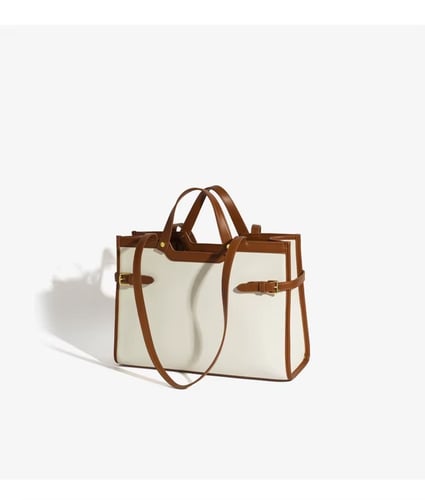 حقيبة كتف ( أسود و بيج )