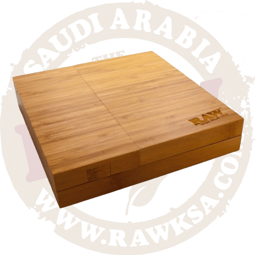 RAW Triple Flip Bamboo Magnetic Rolling Tray