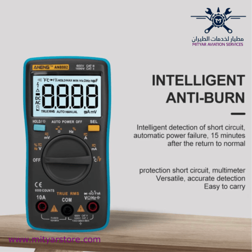 ANENG Digital Multimeter with Temperature Sensor