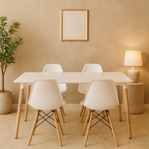 طاولة طعام 4 كراسي