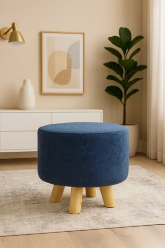 كرسي بف قاعدة خشب