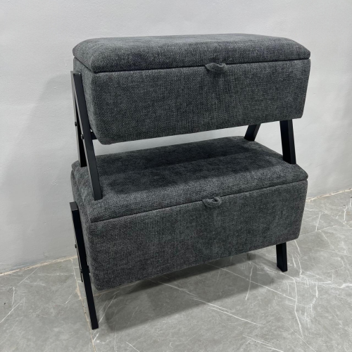 صندوق سجاد مستطيل رمادي