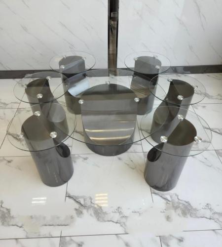 طقم طاولات زجاج