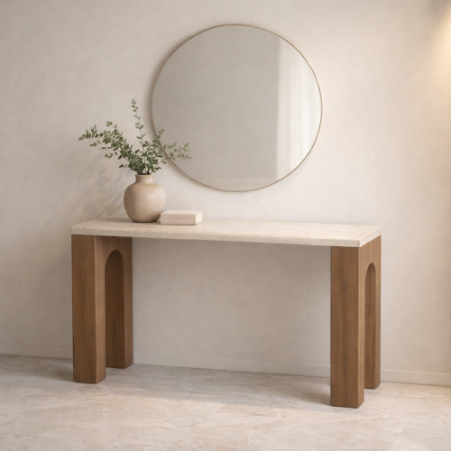 كونسول استقبال خشب