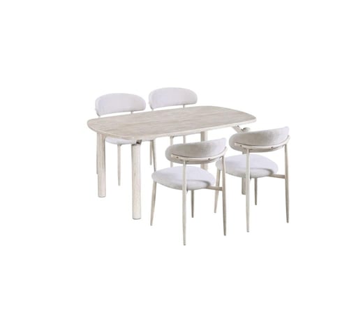 طاولة طعام رخام 4 كراسي