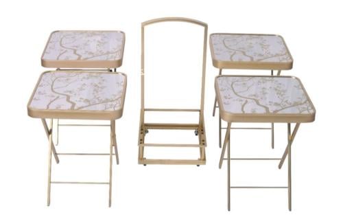 طقم طاولة شنطة بكفرات