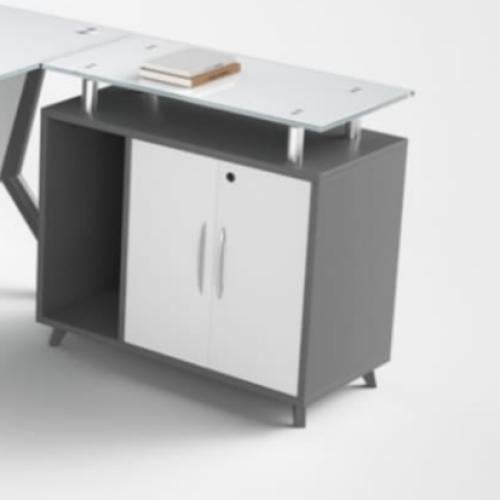 ملحق مكتب سطح زجاج