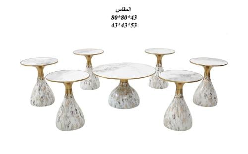 طقم شاي سيراميك 6+1