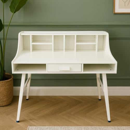 مكتب مدرسي لون ابيض